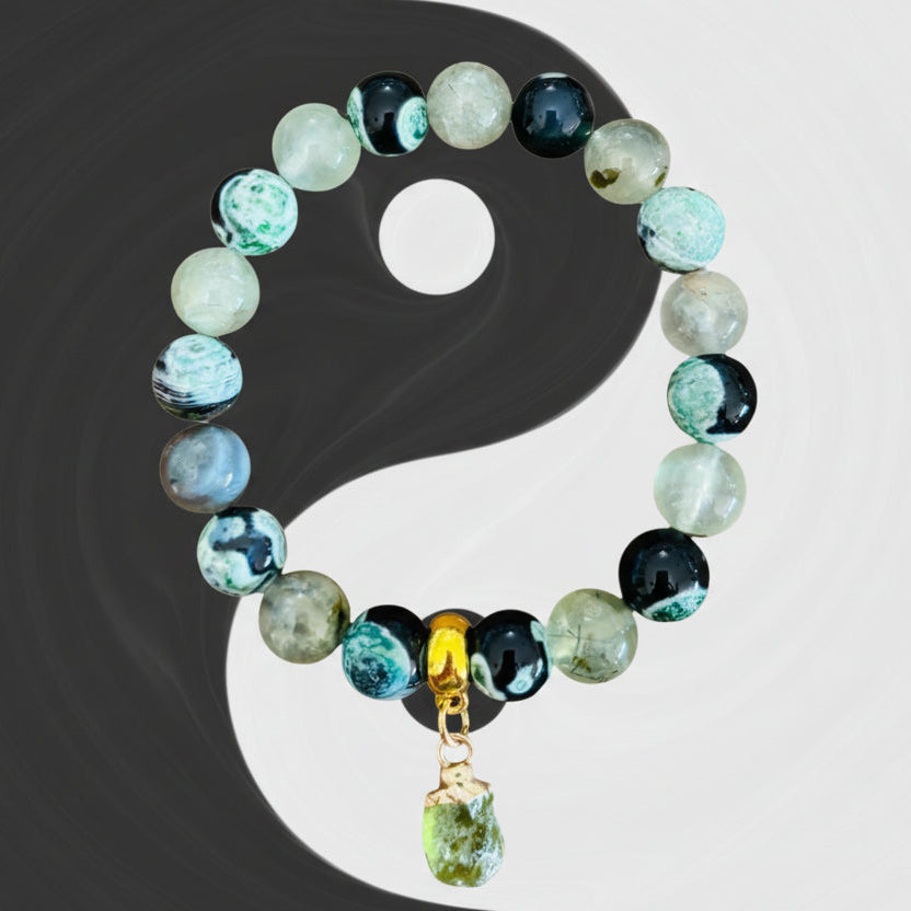 Stone bracelet for balance and compassion
