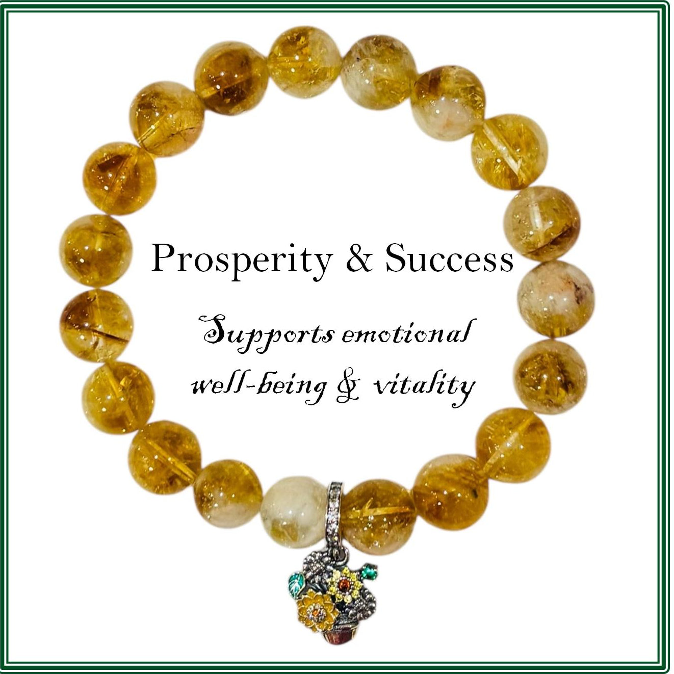 Citrine Stone bracelet for prosperity and success