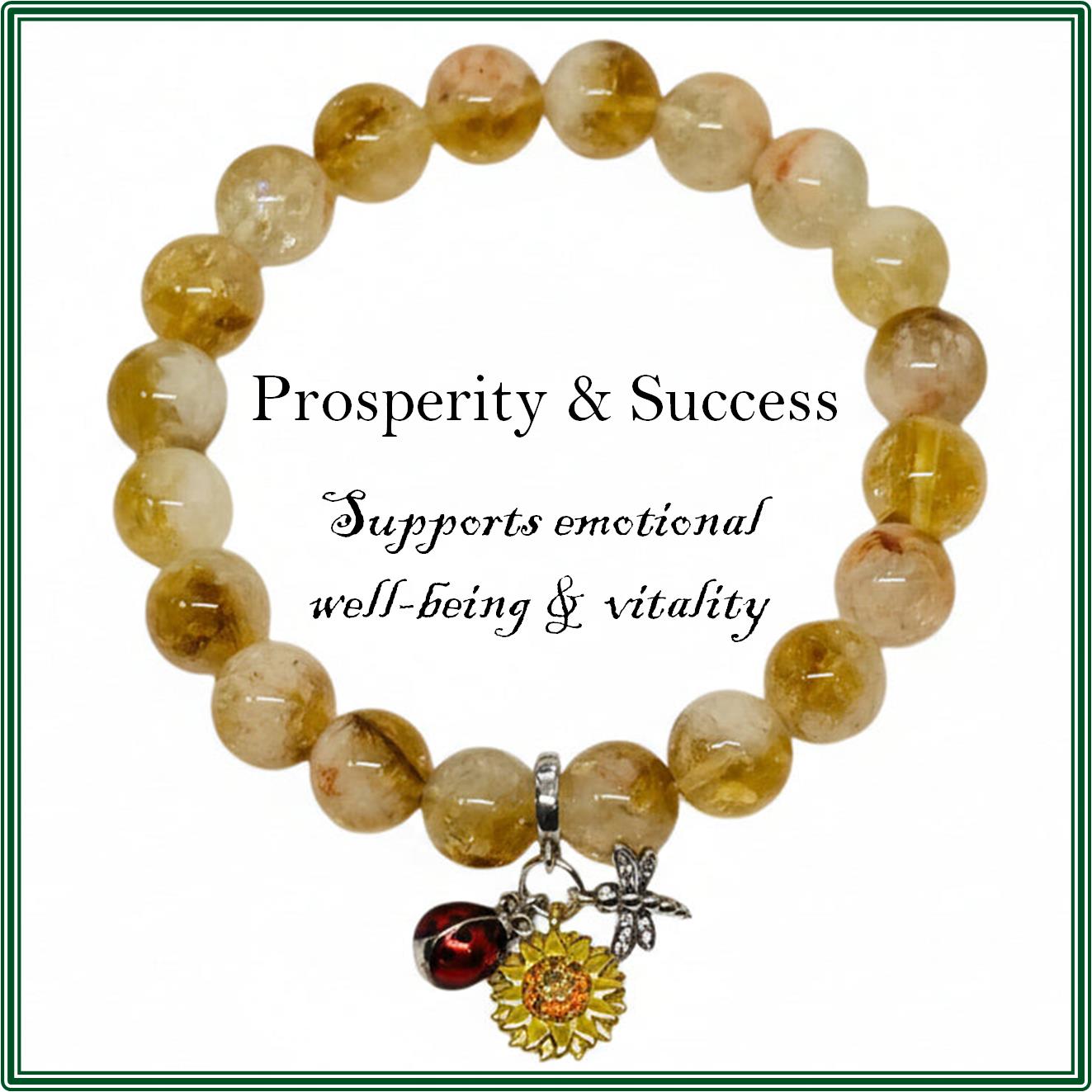 Citrine Stone bracelet for prosperity and success