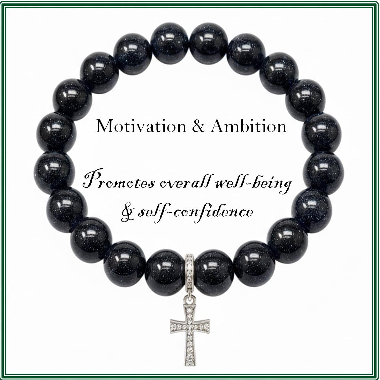 Blue Sandstone Bracelet for motivation and ambition