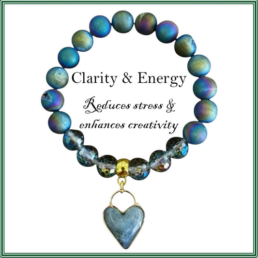 Stone bracelet for clarity and energy