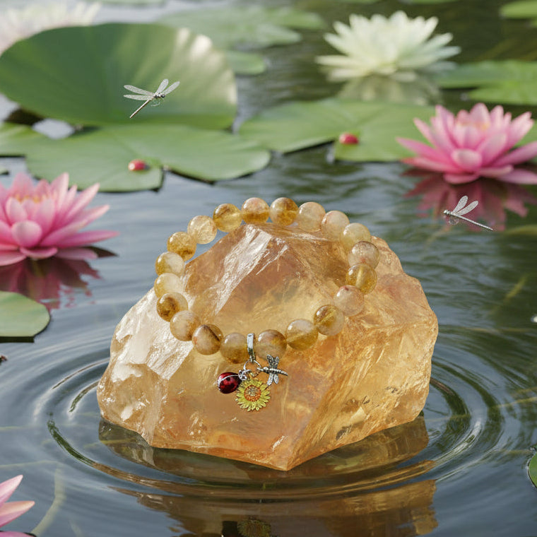 Citrine Stone bracelet for prosperity and success