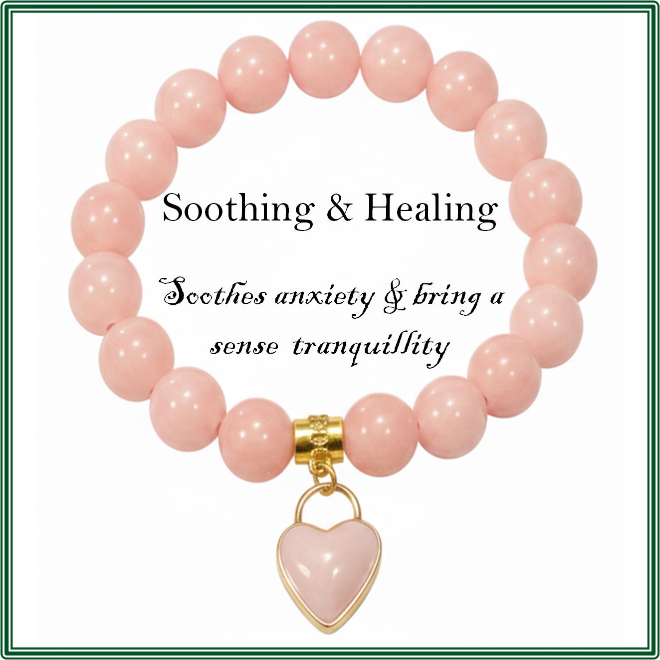 Pink Opal and Rose Quartz bracelet of soothing and healing