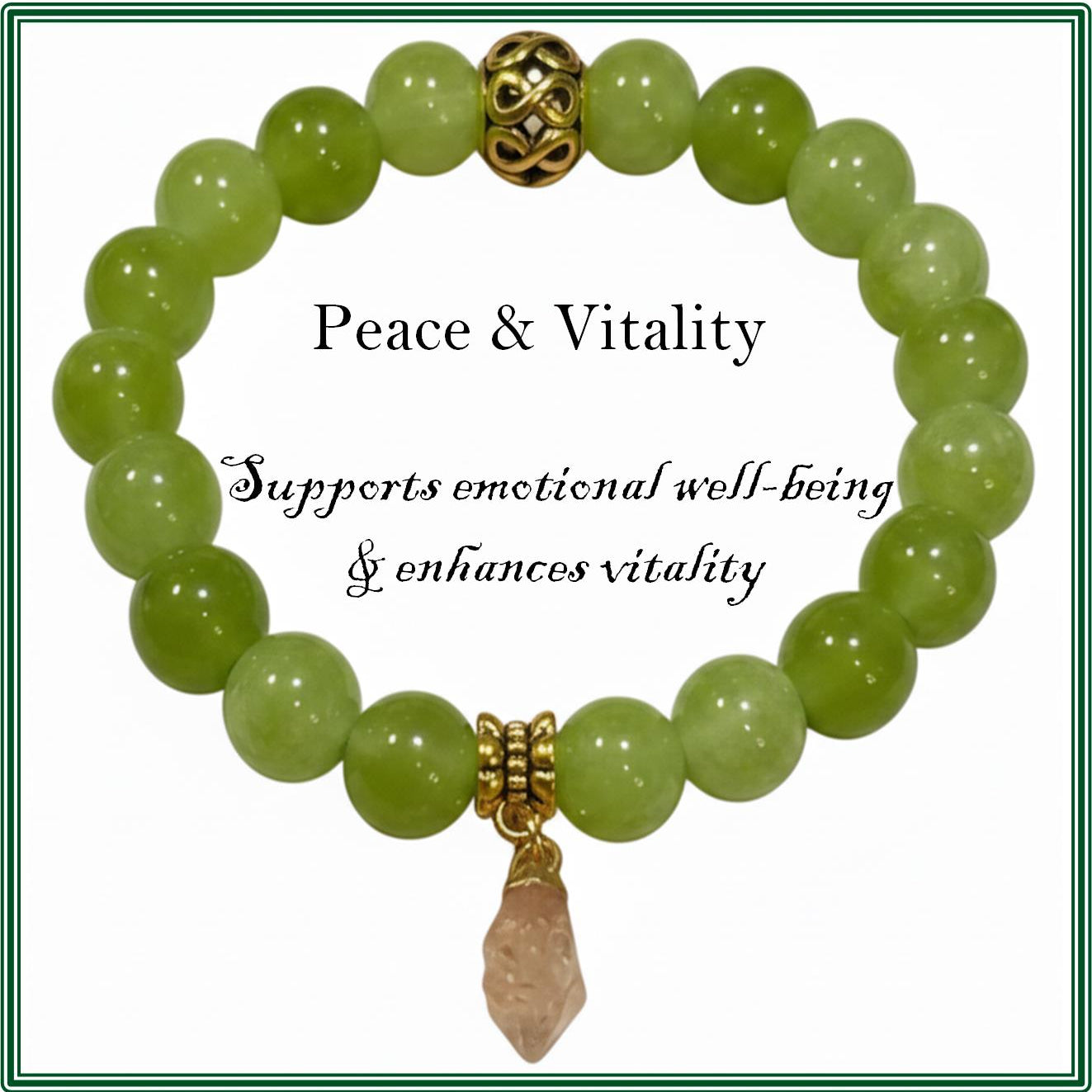 Peridot and Raw Citrine Stone bracelet for peace and vitality