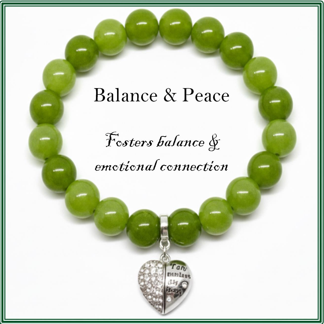 Peridot Stone bracelet for balance and peace