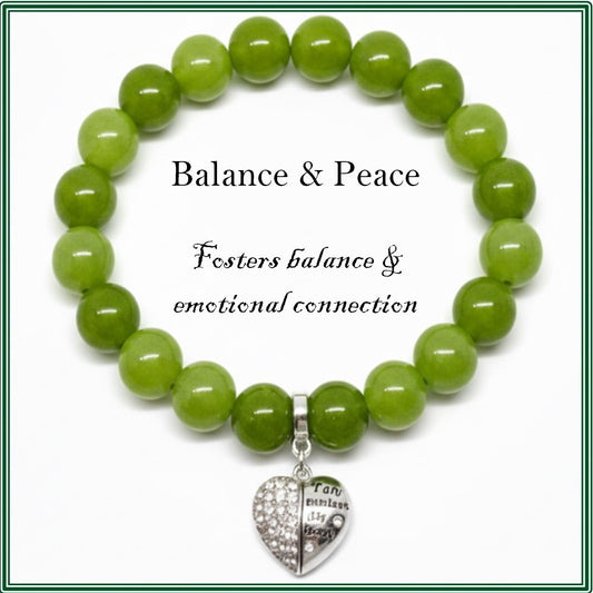 Peridot Stone bracelet for balance and peace