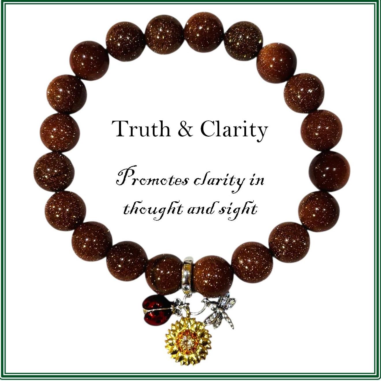 Gold Sandstone bracelet for truth and clarity