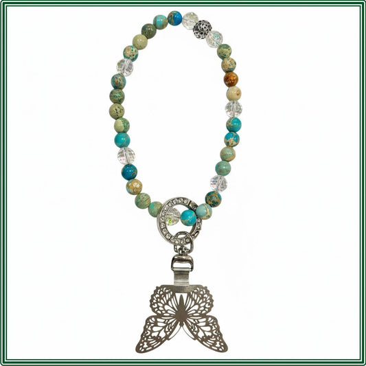 Phone Strap of Imperial Blue Jasper