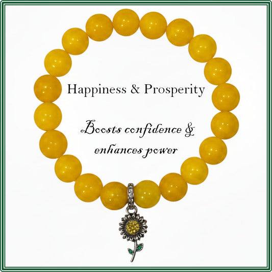 Stone bracelet for happiness and prosperity