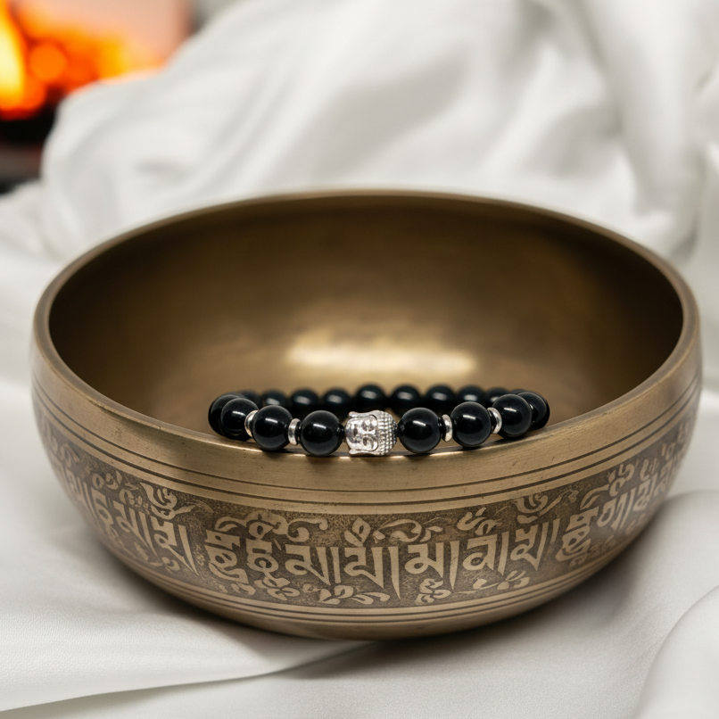 Black Onyx stone Bracelet for resilience and healing
