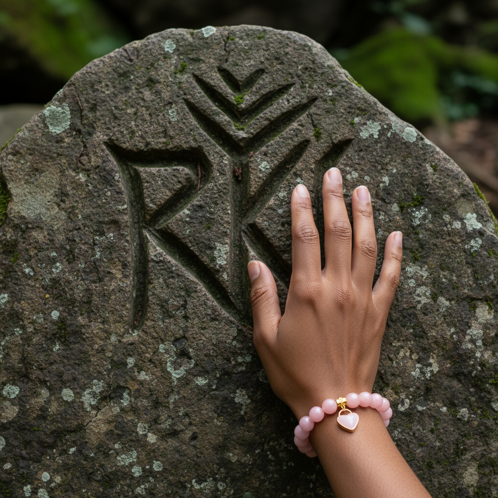 Pink Opal and Rose Quartz bracelet of soothing and healing