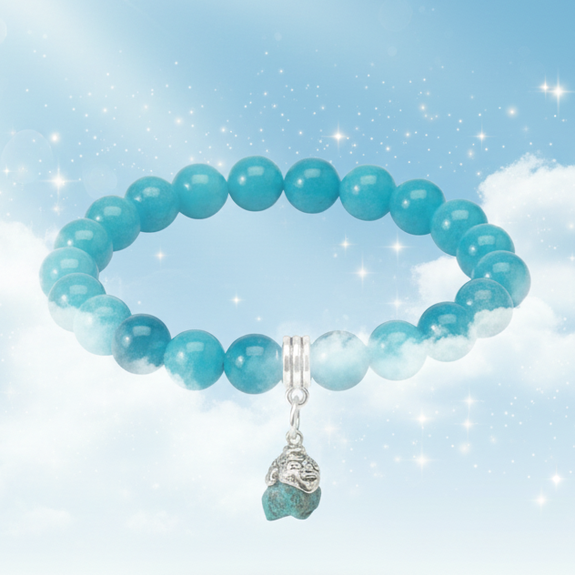 Apatite stone bracelet for focus and acceptance