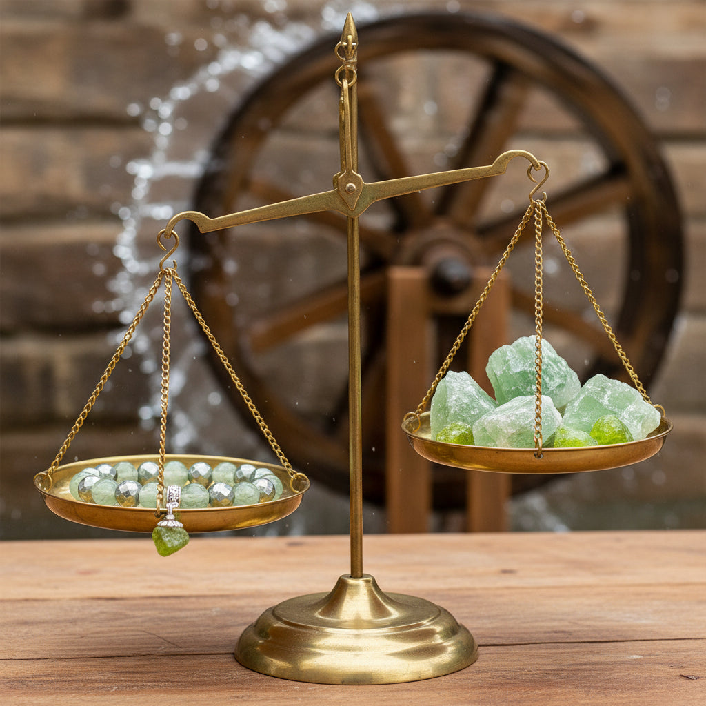 Prehnite and Hematite Stone bracelet for energy and balance
