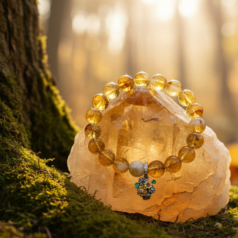 Citrine Stone bracelet for prosperity and success