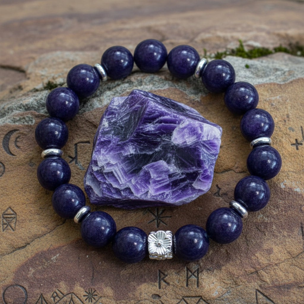 Charoite bracelet for intuition and insight