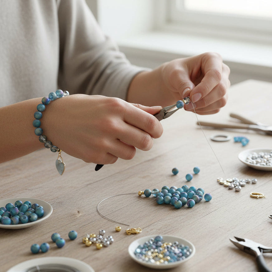 Druzy Quartz Stone bracelet for clarity and energy